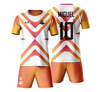 KALLPA Sport Equipación Deportiva de fútbol Personalizada. Niños y Adultos. 100% sublimación. Camiseta y calzona. Personaliza con tu Nombre, Escudo, número y Sponsor. Varios Modelos. (Modelo 5)