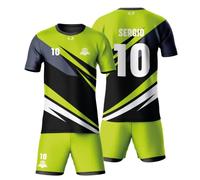 KALLPA SPORT Equipación Deportiva de fútbol personalizada. Niños y adultos. 100% sublimación. Camiseta y calzona. Personaliza con tu nombre, escudo, número y sponsor. Varios Modelos. (Modelo 18)