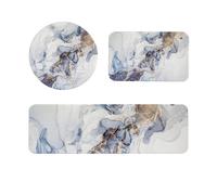 Kalokairi Almohadilla absorbente para lavabo, jabón y vaso, hecho de tierra de diatomeas natural, parte inferior antideslizante, 10 x 10 x 0,9 cm, 12,5 x 7,5 x 0,9 cm, 22,5 x 7 cm, color tinta