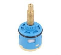 Kalokairi Cartucho de válvula desviadora de ducha de 3 vías, desviador de plástico ABS y latón para grifo mezclador de ducha, 33 mm x 68 mm, desviador de flujo de agua de repuesto