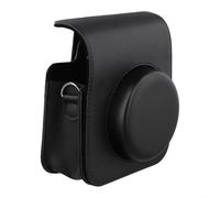 Kalokairi Casos de cámara para Mini41 para Instax de Retro PU Accesorio de cuero con correa para el hombro y bolsillo para fotos (negro)