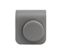 Kalokairi Casos de cámara para Mini41 para Instax de Retro PU Accesorio de cuero con correa para el hombro y bolsillo para fotos (gris)