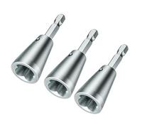 Kalokairi Conector paralelo para electricista para taladro eléctrico, 2.3 pulgadas, plateado, paquete de 3/4/5, dispositivo de cableado trenzado, 3 piezas