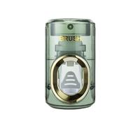 Kalokairi Exprimidor automático de pasta de dientes montado en la pared, soporte de plástico para cepillo de dientes con dispensador, paquete de 3 compatibles con tubos de 11 x 6,9 x 6,5 cm, verde y