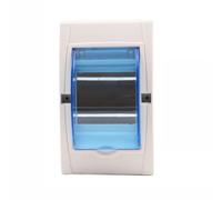 Kalokairi Gabinete de distribución de 2 a 3 vías, caja eléctrica de plástico con tapa transparente, material de policarbonato, 137 x 87 x 82 mm, uso industrial comercial residencial