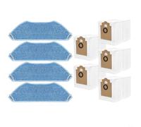 Kalokairi Juego de aspiradora para robot aspirador Lefant M2 Pro M2S Pro Kit de 4 paños de fregona 5 bolsas Kit de accesorios