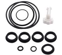 Kalokairi Juego de juntas tóricas y válvula de liberación de aire para bombas de filtro de arena Intex, repuesto para modelo 25013, kit de sellos de goma con forma de L, tanque y válvulas de drenaje