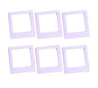 Kalokairi Marcos magnéticos cuadrados para películas cuadradas Instax y tarjetas fotográficas, soportes de fotos de acrílico para una visualización fácil y segura de imágenes (morado)