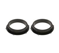 Kalokairi Separadores de altavoces de 6.5 pulgadas para puerta delantera de Skoda Tiguan Passat, paquete de 2 anillos adaptadores de tweeter de plástico compatibles con modelos Skoda