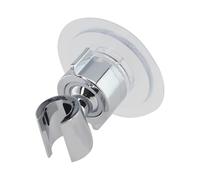 Kalokairi Soporte de pared para cabezal de ducha ajustable de 360 grados, cromado ABS galvanizado con agarre antideslizante, se adapta a mangueras de ducha estándar, no requiere taladro