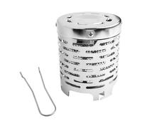 Kalokairi Tienda de campaña para estufa de acero inoxidable con mango antiquemaduras, 147 x 120 x 120 mm, color plateado (333 g)