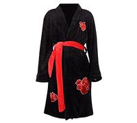KaloKLU Uchiha Itachi Bata de baño Akatsuki para hombres Ropa de noche suave Anime Cosplay Bata de franela Pijamas Kimono
