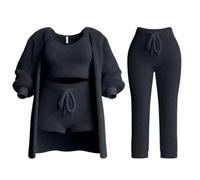 KaloKLU Vestido De Monje Shaolin, Meditar Entrena De Tú Ropa De Laicos Traje Adorar Buda Conjunto De Culto De Buda Meditación Ropa De Monje Esfuerzo Servicio De Té, Negro , XL