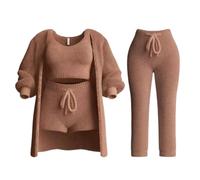 KaloKLU Vestido De Monje Shaolin, Meditar Entrena De Tú Ropa De Laicos Traje Adorar Buda Conjunto De Culto De Buda Meditación Ropa De Monje Esfuerzo Servicio De Té, marrón, L