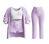 KaloKLU Vestido De Monje Shaolin, Meditar Entrena De Tú Ropa De Laicos Traje Adorar Buda Conjunto De Culto De Buda Meditación Ropa De Monje Esfuerzo Servicio De Té, malva, S