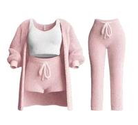 KaloKLU Vestido De Monje Shaolin, Meditar Entrena De Tú Ropa De Laicos Traje Adorar Buda Conjunto De Culto De Buda Meditación Ropa De Monje Esfuerzo Servicio De Té, rosa, L