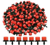 Kalolary 200 Unids 1/4 Pulgadas Ajustable Micro Sistema de Irrigación por Goteo Riego Rociadores Anti-Obstrucción Emiter Goteo Droppers for Automatic Irrigation Equipmen