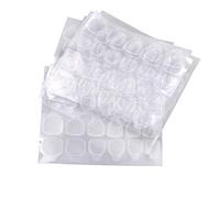 Kalolary Adhesivo de Pegamento de Doble Cara Jalea para Uñas, Consejos de Uñas Falsas Herramientas de Manicura para Accesorios de Arte de Uñas Transparente Adhesivas (240 piezas (10 hojas))
