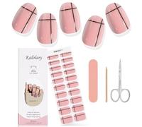 Kalolary Gel de Pegatinas, 20PCS Pegatinas Esmalte de Uñas Envoltura Completa Pegatinas de Envoltura de Uñas Autoadhesivas con Lima de Uñas y paloTijeras (Requiere Lámpara UV/LED)-11