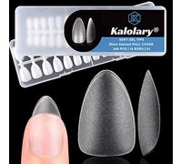 Kalolary Puntas de Uñas Postizas, 300 Piezas Mate Acrilicas Uñas Postizas de Gel Cobertura Completa Nail Tips para Salón y Uso Doméstic de Extensión de Uñas (Almendra Corta)