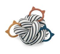 KALOO - Baby Grip Ball with 3 Teething Rings - Pelota Redonda sensorial para bebés - Fácil de Manejar - Multicolor - 16cm x 16cm - Lavable - Desde el Nacimiento - K227006