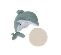 Kaloo - Bolsa de agua caliente y fría - Delfín de peluche - Rellena de bolitas de arcilla - Alivio del dolor - Azul - Desde el nacimiento - K211004