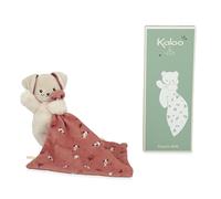 Kaloo - Carré Douceur - Doudou Perro Teja - Peluche Bebé - Cuadrado 18 x 18 cm Ocre - Materiales Ecorresponsables - Caja Regalo FSC - Desde el Nacimiento, K226002