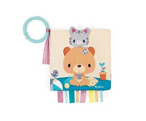 KALOO - Choo - Libro de Estímulo de Tela para Bebés - Choo en Casa - Estimulación Sensorial - Material Muy Suave - 14 x 14 cm - Desde el Nacimiento, K971801