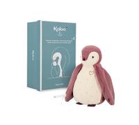 Kaloo - Complices - Doudou Ruido Blanco bebé y grabadora de Voz - Pingüino Rosa - 25 cm - Desde el Nacimiento, K212005