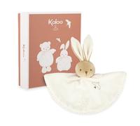 KALOO - Conejo Redondo Peluche - Crema - Estilo Vichy - Tamaño 24 cm - Peluche Suave para bebé - Compañero Desde el Nacimiento Nacimiento - K214019