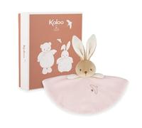 KALOO - Conejo Redondo Peluche - Rosa - Estilo Vichy - Tamaño 24 cm - Peluche Ultra Suave para bebé - Tierno compañero Desde el Nacimiento Nacimiento - K214016