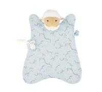 KALOO - Doux Sommeil - Mi Maxi Dudú Oveja Reconfortante - Doudou Manta Grande 40 cm para Bebé - Algodón y Microterciopelo - Azul - Desde el Nacimiento, K221002