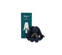KALOO - Lapinoo - Muñeco Conejo - Peluche para Bebés de Tela y Punto - 25 cm - Color Azul Medianoche - Materiales Muy Suaves - Caja de Regalo - Desde el Nacimiento, K972202