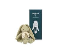 KALOO - Lapinoo - Muñeco Conejo Verde - Peluche Pequeño Bebé de Pana Aterciopelada - 25 cm - Tejido Muy Suave - Caja de Regalo - Desde el Nacimiento, K218014