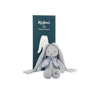 KALOO - Lapinoo - Peluche Conejo - Peluche Bebe Jersey y Punto - 25 cm - Color Azul - Materiales Muy Suaves - Caja de Regalo - Desde el Nacimiento, K969939
