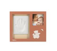 KALOO - Marco de recuerdo con huella del bebé con kit DIY de arcilla + foto - Original regalo de nacimiento - Madera FSC - Desde el nacimiento - Lavado en superficie