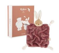 Kaloo Peluche Lapin Burdeos 24cm - Doudou Plano Ultra Suave para bebé - Piel de Franela Extra Suave - Nudos con Enganche para Chupete - Compañero mimoso y Educativo Desde el Nacimiento - K214008