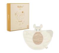 Kaloo - Peluche para la dentición Ratón - Juguete para bebés de microterciopelo y silicona flexible - Alivia las encías - Materiales reciclados - Regalo de nacimiento - Lavable - A partir de 6 meses