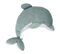 KALOO - Petit Calme - Peluche Delfín Verde 60 cm - Peluche Calmante Bebé - Peluche Suave Grande Evolutivo con Bolsita de Lavanda - Desde el Nacimiento, K211000