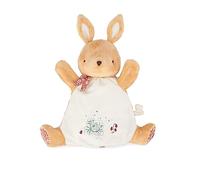 KALOO - Petites Chansons, Marioneta Dudú Conejo Canela, Dudú Bebé, Peluche Marioneta de Mano 24 cm, Juego de Estímulo, Desde el Nacimiento, K210005