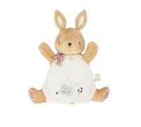 KALOO - Petites Chansons, Marioneta Dudú Conejo Canela, Dudú Bebé, Peluche Marioneta de Mano 24 cm, Juego de Estímulo, Desde el Nacimiento, K210005