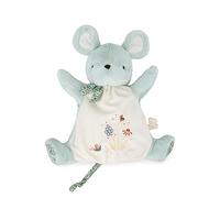 KALOO - Petites Chansons, Marioneta Dudú Ratón Verde, Dudú Bebé, Peluche Marioneta de Mano 24 cm, Juego de Estímulo, Desde el Nacimiento, K210003