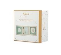 Kaloo - Rêves De Douceur, Mi Marco de Fotos y Huellas Bebé, Kit Huellas de Arcilla, Fácil de Usar y No Mancha, Regalo de Nacimiento, Beige, K220001