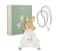 KALOO Set con Peluche Conejo y Collar Bola Regalo de Nacimiento Embarazadas Suavidad y armonía Desde el Embarazo Materiales reciclados y diseño Refinado Caja de Regalo