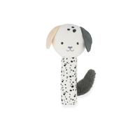 Kaloo - Sonajero espejo cachorro - Juguete de estimulación sensorial para bebés desde el nacimiento - Peluche suave con espejo y colores contrastados - Regalo de nacimiento - K227008