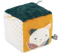 KALOO - Stimuli - Mi Cubo Sensorial - Juguete de Estímulo Sensorial 6 Caras Distintas - Desarrolla Los Sentidos - Juego de Tela y Madera FSC - Desde el Nacimiento, K227000