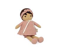 KALOO - Tederheid - Mijn 1e pop van amandine stof - Doekpop 32 cm - Roze jurk va