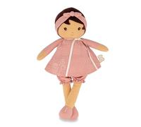 Kaloo - Tendresse - Mi Primera Muñeca de Tela Amandine - Muñeca de Trapo 40 cm - Vestido de Muselina - Piel Bronceada - Cinta Personalizable - Desde el Nacimiento, K200014