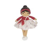 Kaloo Tendresse - Mi Primera muñeca de Tela Emilie - Muñeca de Trapo de 32cm - Falda de microterciopelo y Envoltura roja - Bonita Caja de Regalo - Cinta Personalizable - Desde el Nacimiento, K200016