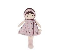 KALOO - Tendresse - Mi Primera muñeca de Trapo Léonie - Muñeca de Trapo de 32 cm - Vestido de Pana - Bonita Caja de Regalo - Cinta Personalizable - Desde el Nacimiento, K200018